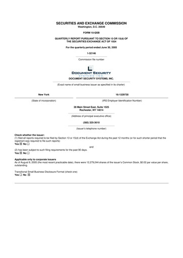 Vorschaubild DSS, Inc. (Document Security Systems) 10-Q Quartalsbericht  