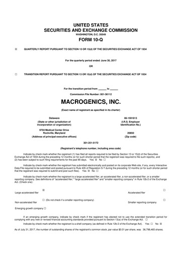 Thumbnail MacroGenics 10-Q Quarterly Report FY2017 