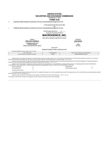 Vorschaubild MacroGenics 10-Q Quartalsbericht 2026 