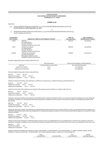 Thumbnail Spire Inc. 10-K Annual Report 