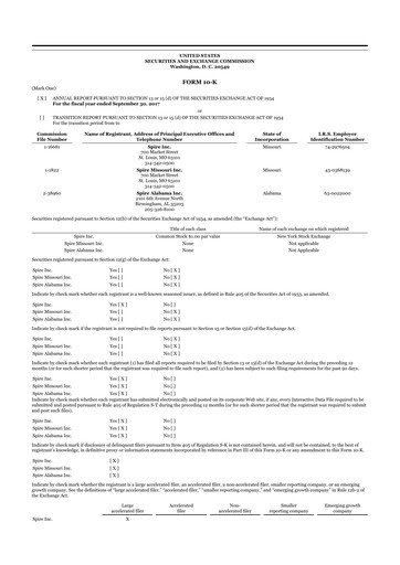 Thumbnail Spire Inc. 10-K Annual Report 