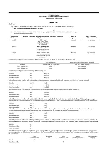 Thumbnail Spire Inc. 10-K Annual Report 