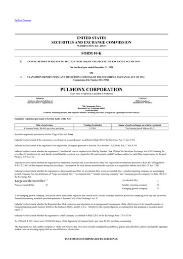 Thumbnail Pulmonx 10-K Annual Report 2020