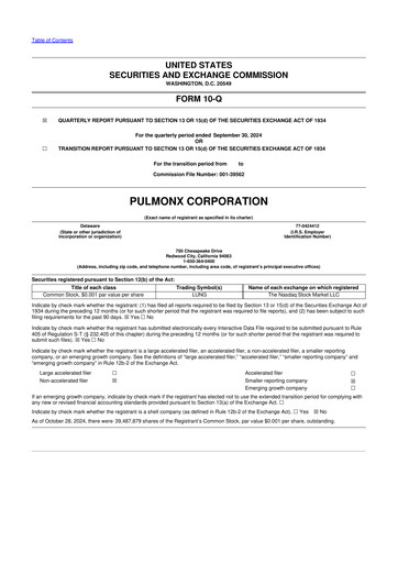 Thumbnail Pulmonx 10-Q Quarterly Report FY 