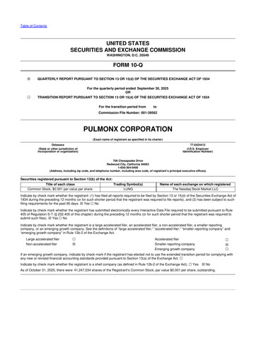 Thumbnail Pulmonx 10-Q Quarterly Report FY 