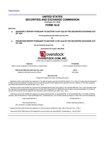 Thumbnail Bed Bath & Beyond 10-Q Quarterly Report FY2016 