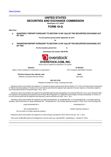Thumbnail Bed Bath & Beyond 10-Q Quarterly Report FY2016 