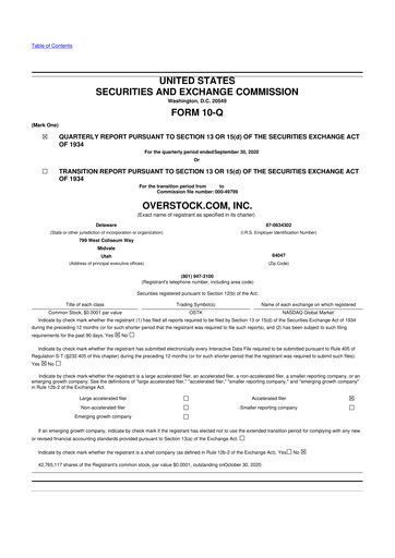 Thumbnail Bed Bath & Beyond 10-Q Quarterly Report FY2020 