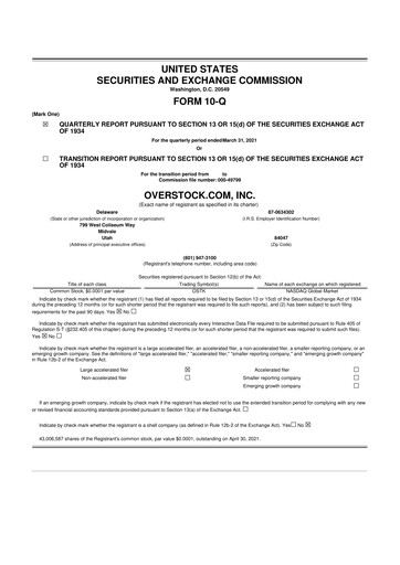 Thumbnail Bed Bath & Beyond 10-Q Quarterly Report FY2021 