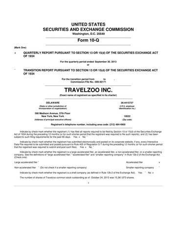 Thumbnail Travelzoo 10-Q Quarterly Report FY2013 