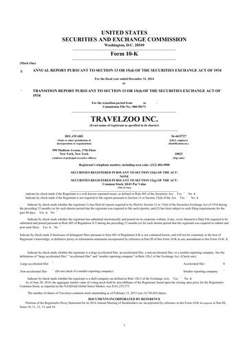 Thumbnail Travelzoo 10-K Annual Report 2014