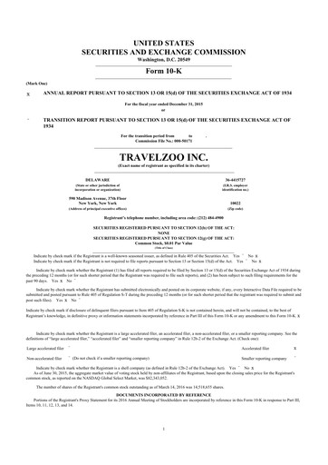 Thumbnail Travelzoo 10-K Annual Report 2015