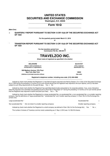 Thumbnail Travelzoo 10-Q Quarterly Report FY2016 