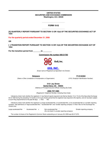 Thumbnail 8x8
 10-Q Quarterly Report FY 