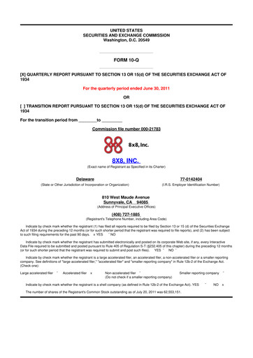 Thumbnail 8x8
 10-Q Quarterly Report FY2011 