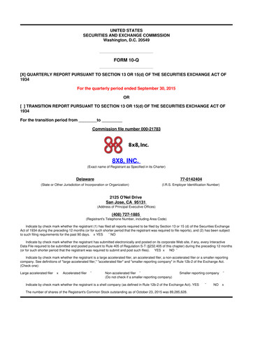 Thumbnail 8x8
 10-Q Quarterly Report FY2016 