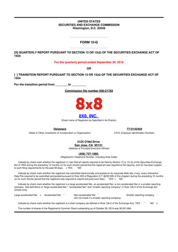 Thumbnail 8x8
 10-Q Quarterly Report FY2017 