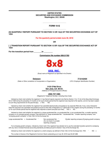Thumbnail 8x8
 10-Q Quarterly Report FY2019 