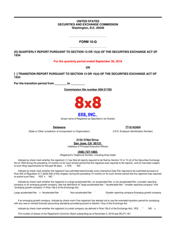 Thumbnail 8x8
 10-Q Quarterly Report FY2019 