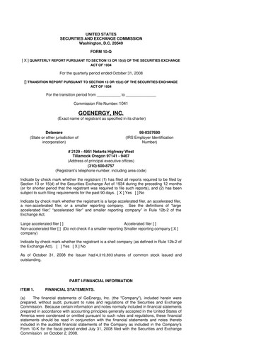 Thumbnail Prairie Operating 10-Q Quarterly Report FY 