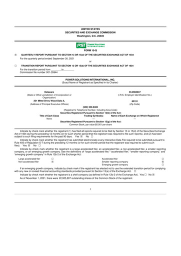 Thumbnail Power Solutions International 10-Q Quarterly Report FY2021 Q3