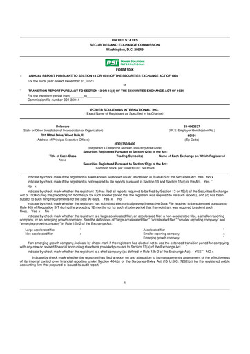 Thumbnail Power Solutions International 10-K Annual Report 2023