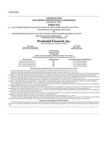 Thumbnail Prudential Financial 10-K Annual Report 2023