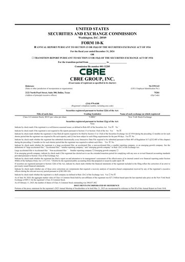 Thumbnail CBRE Group
 10-K Annual Report 2024