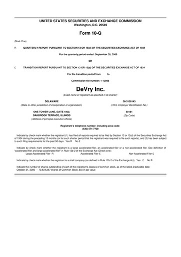 Miniature Adtalem Global Education
 10-Q Rapport trimestriel  