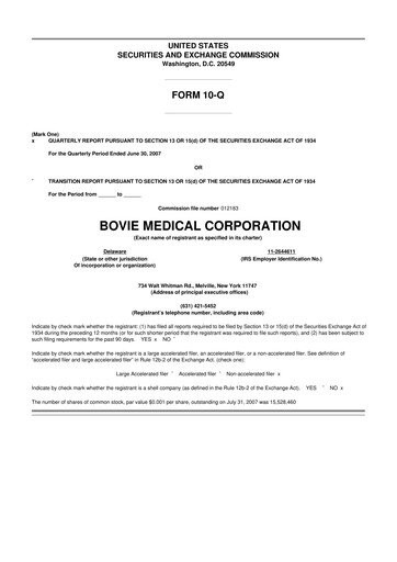 Miniature Apyx Medical 10-Q Rapport trimestriel  