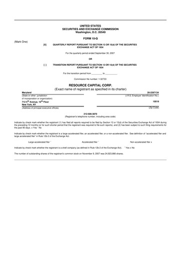 Vorschaubild ACRES Commercial Realty 10-Q Quartalsbericht  