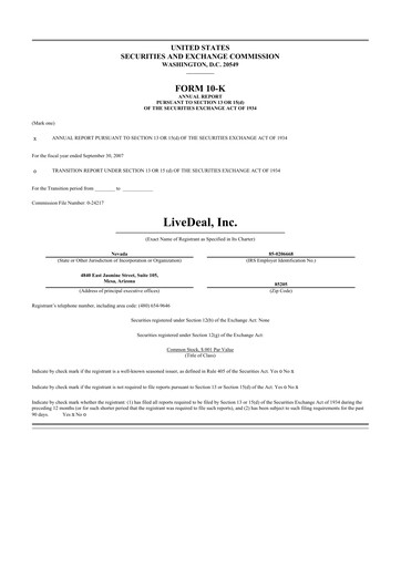 Thumbnail Live Ventures 10-K Annual Report 