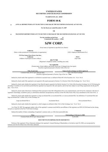 Thumbnail SJW Group
 10-K Annual Report 