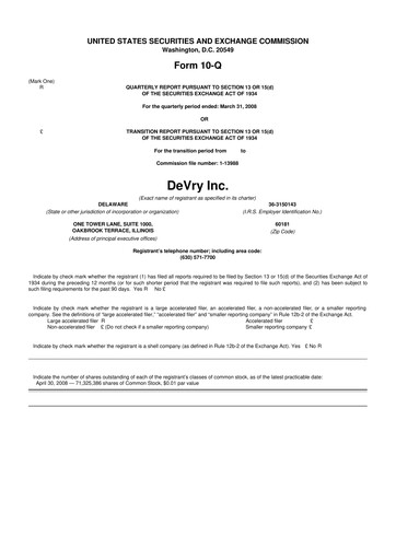 Miniature Adtalem Global Education
 10-Q Rapport trimestriel  