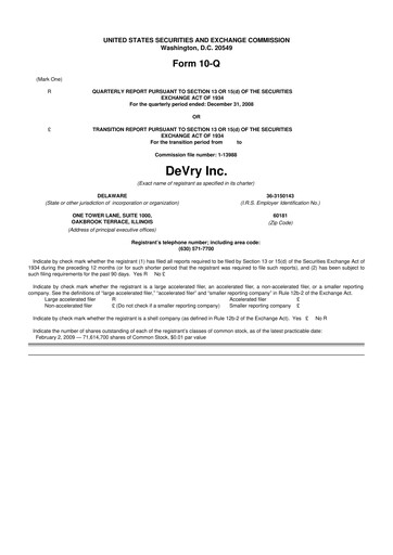 Miniature Adtalem Global Education
 10-Q Rapport trimestriel  