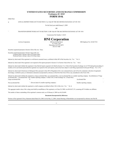 Thumbnail HNI Corporation
 10-K Annual Report 