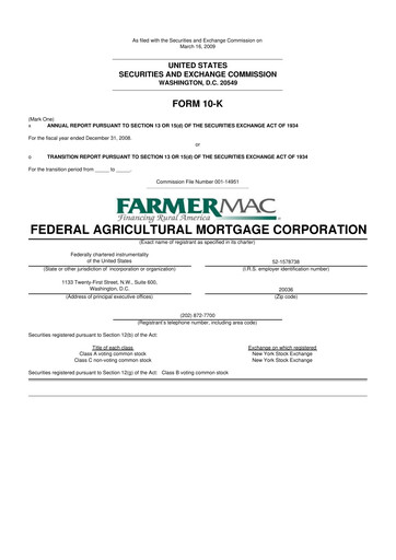 Thumbnail Federal Agricultural Mortgage Corporation 10-K Annual Report 