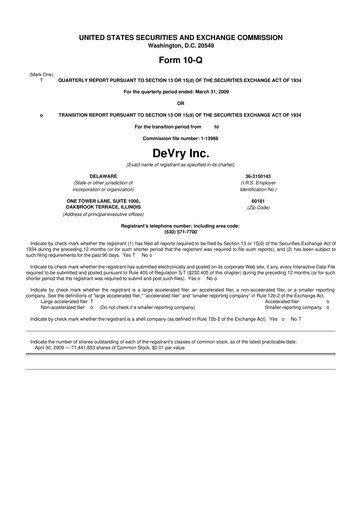 Miniature Adtalem Global Education
 10-Q Rapport trimestriel  