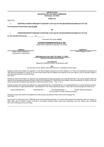 Vorschaubild Abeona Therapeutics
 10-Q Quartalsbericht  