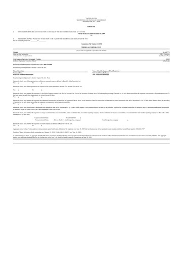 Thumbnail Tredegar 10-K Annual Report 