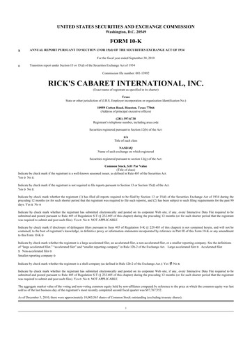 Thumbnail RCI Hospitality Holdings 10-K Annual Report 