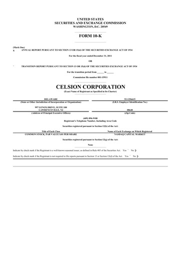 Vorschaubild Imunon 10-K Jahresbericht 2011