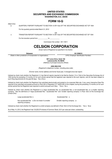 Vorschaubild Imunon 10-Q Quartalsbericht 2012 