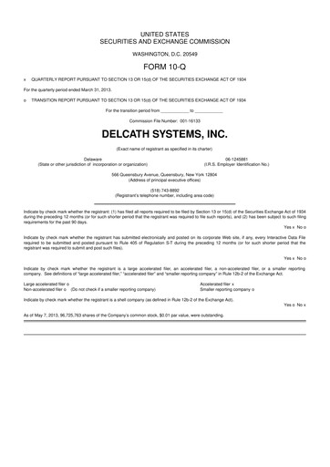 Thumbnail Delcath Systems 10-Q Quarterly Report FY2013 