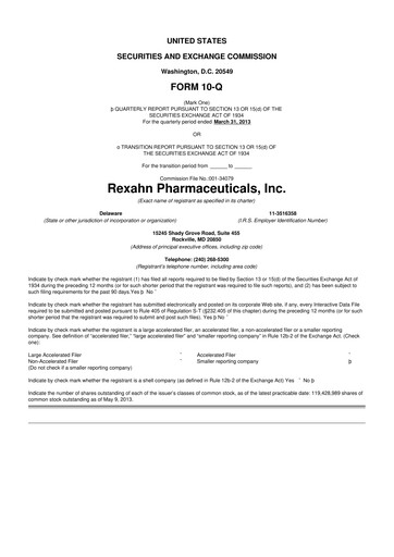 Thumbnail Opus Genetics 10-Q Quarterly Report FY2013 