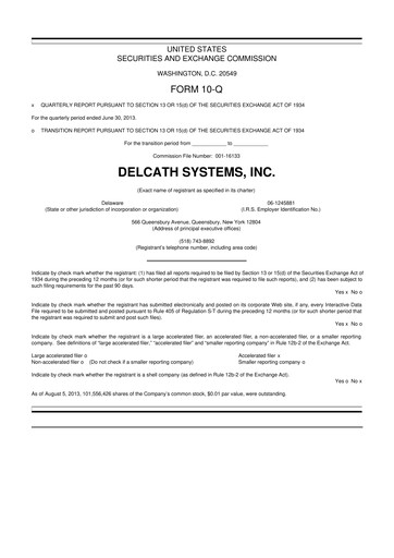 Thumbnail Delcath Systems 10-Q Quarterly Report FY2013 