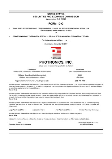 Thumbnail Photronics 10-Q Quarterly Report FY2013 