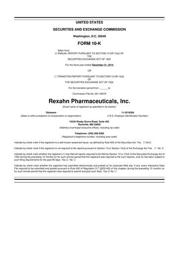 Thumbnail Opus Genetics 10-K Annual Report 2014