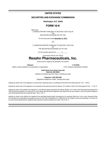 Thumbnail Opus Genetics 10-K Annual Report 2015