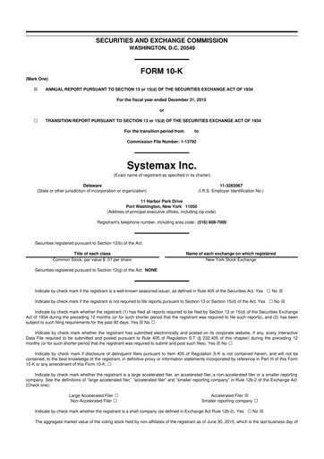 Thumbnail Global Industrial Company 10-K Annual Report 2015